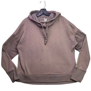 Yogalicious Hoodie Womens Extra Large Oversized Athleisure Sweatshirt Thumbholes